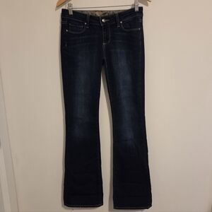 Paige Laurel Canyon Bootcut Jeans In  Super Rebellious Colour